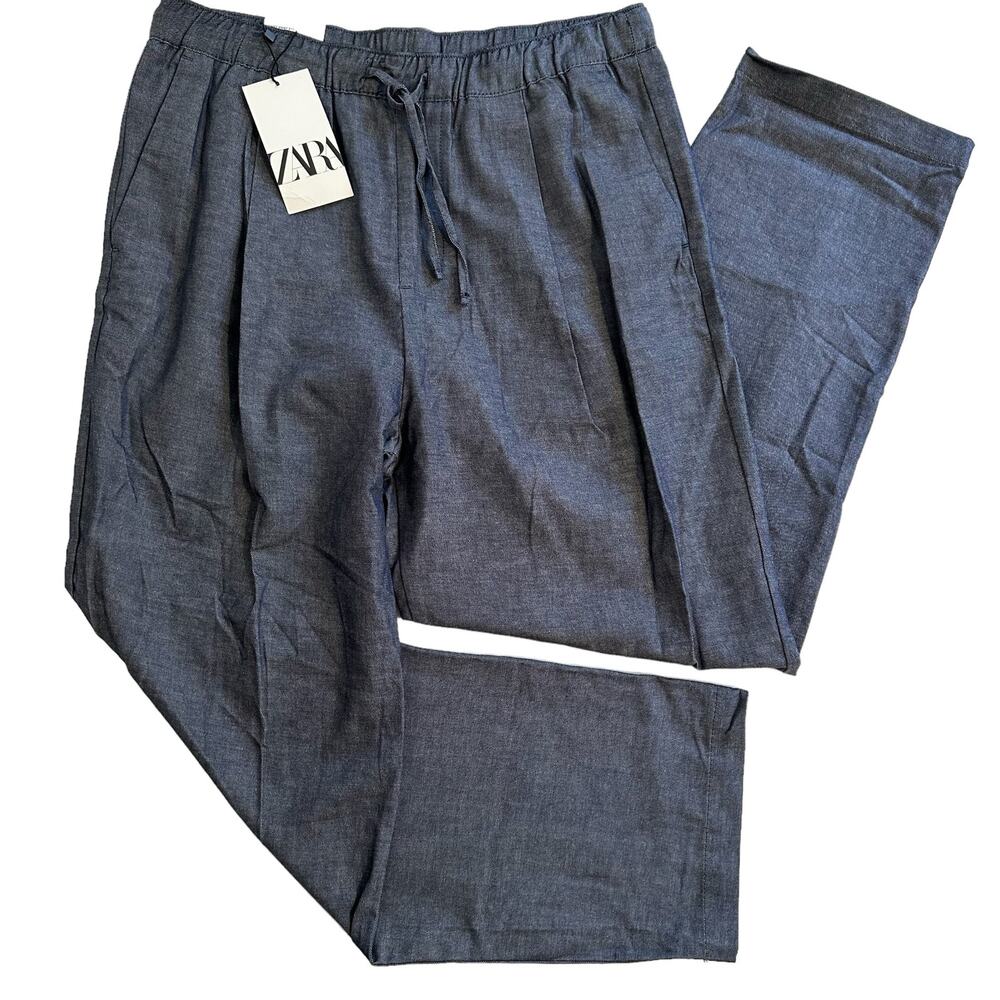 Zara Blue Wide Leg Pants